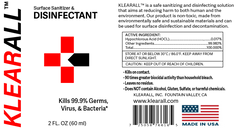 Klearall Surface Sanitizer And Disinfectant